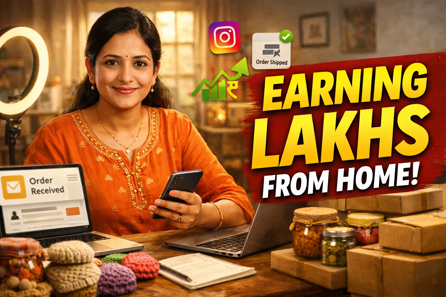 Zero investment business from home in India for ladies