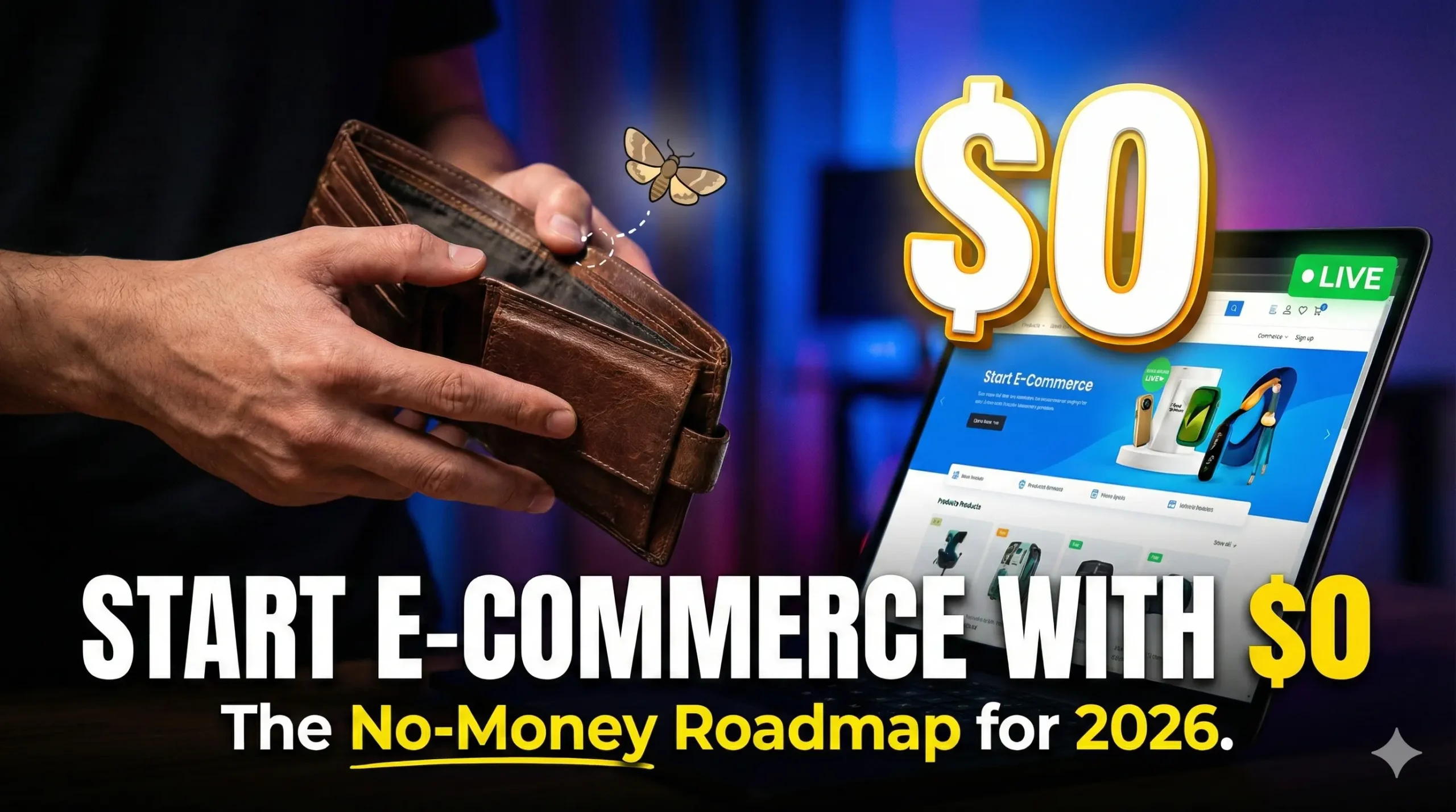 How to start a ecommerce business without money 2026